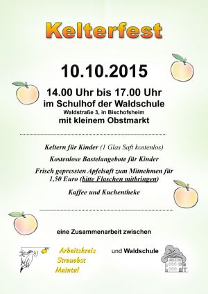 Plakat/Flyer Kelterfest 2015