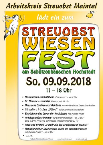 Plakat Streuobstwiesenfest 2018